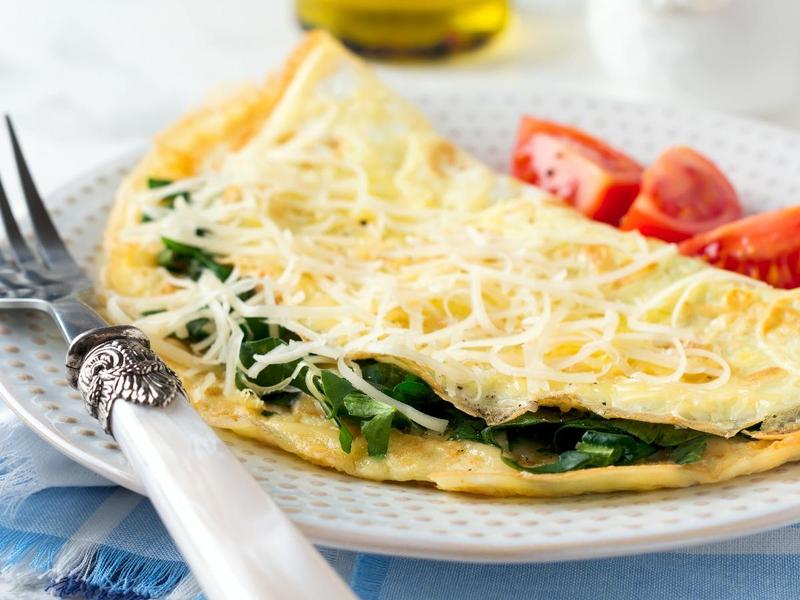 Spinach and Cheese Omelette